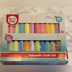 Play Day Colorful Sidewalk Chalk Set - 48 Pieces